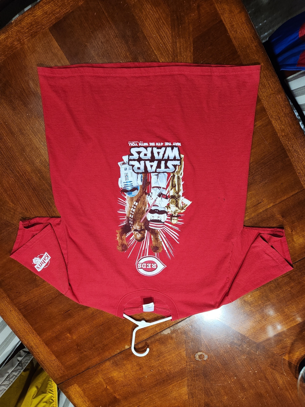 Vintage Star Wars Cincinnati Reds  Graphic Men's  Shirt Size XL
